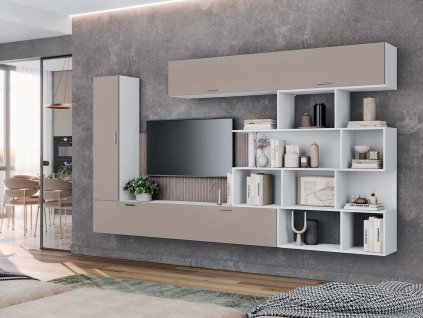 RATED zavesna obyvacia stena toffee nymfea alba