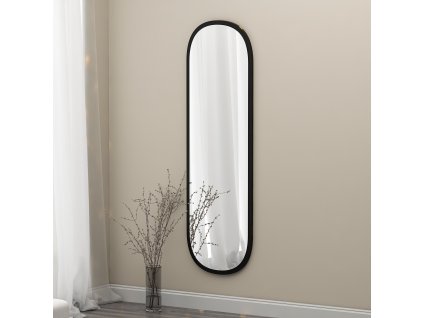 Nástenné zrkadlo VILLA, čierna
