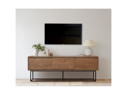 TV stolík na nožičkách PATRIOTE, orech/čierna