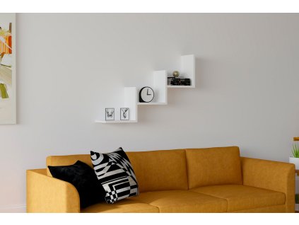 Nástenná polica BLAST, biela