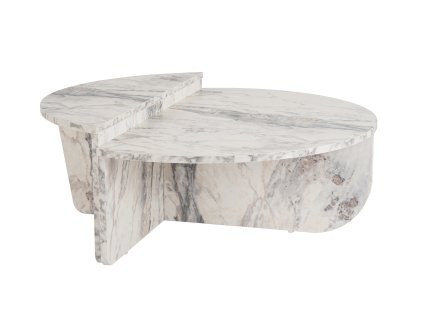 Dvojdielny konferenčný stolík MELANIA, freesia mramor