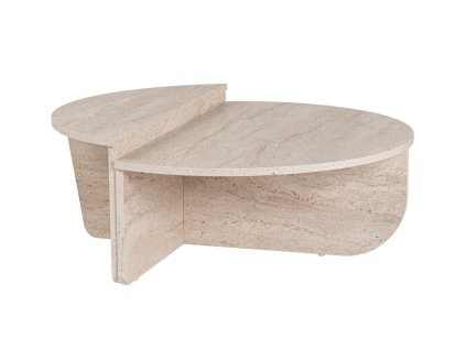 Dvojdielny konferenčný stolík MELANIA, traventine