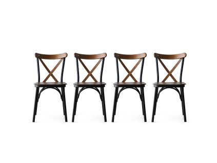 Jedálenské stoličky BLIND 4, orech