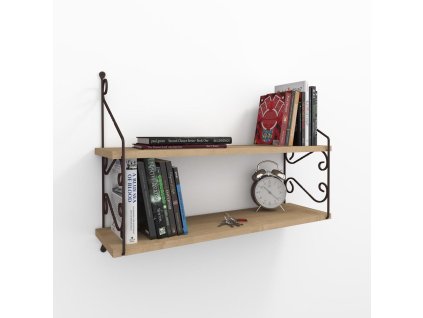 Nástenná polica LAST, dub