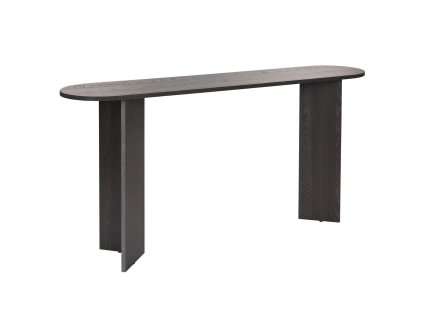 Konzolový stolík COPPER, čierna lumire