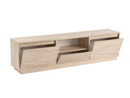 Štýlový TV stolík FACE, traventin