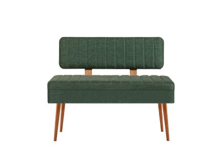 Lavica s úložným priestorom ANDY, zelená / borovica Atlantic