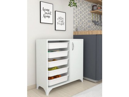 Kuchynská skrinka LIXA 5, biela