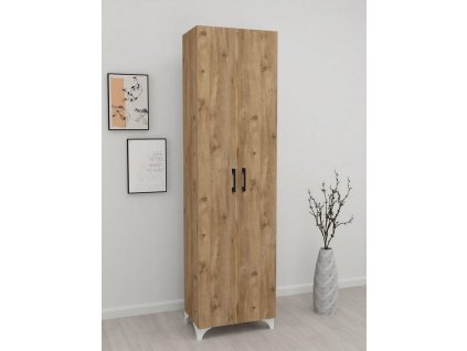Dvojdverová policová skriňa SOFT 8, borovica