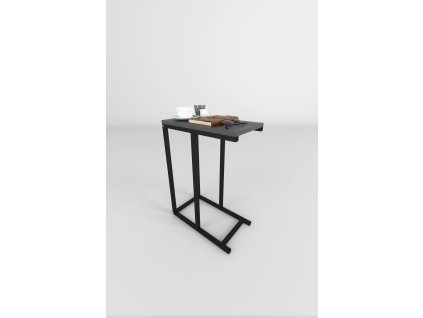 Príručný stolík 45*25 LANDEN, antracit / čierna