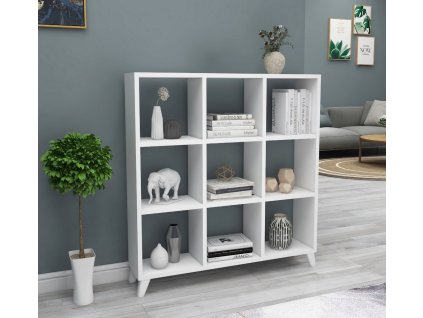 Policový regál TIRSO, biela