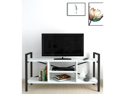 Televízny stolík TRIER, biela