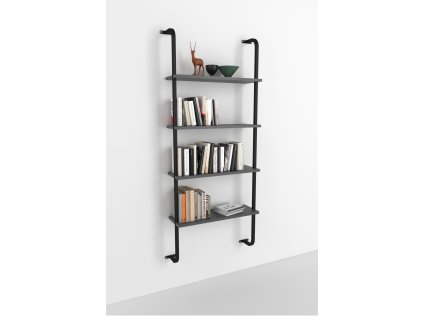 7925 0005537 bofigo 4 rafli duvara monte kitaplik dekoratif kitaplik antrasit 1