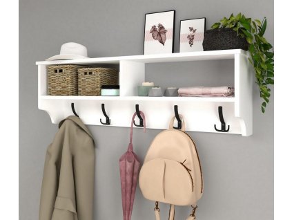 7943 wall mounted clothes hanger 120 cm white 3 2 1 erjnm1nut4xwmwam 1