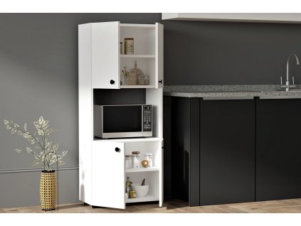 Skrinka na mikrovlnku DAPH, biela