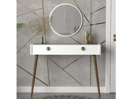 6296 nada m konzolovy stolek s nastennym zrcadlem bila orech lput0jwcouydezkz