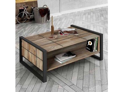 Industriálny konferenčný stolík LUST, pätik