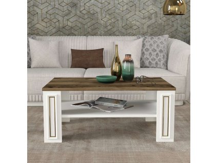 Konferenčný stolík na nožičkách ARYA, biela/lydia