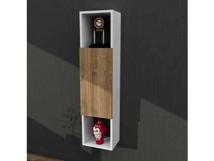 Skriňa NUEVA K4, biela / orech