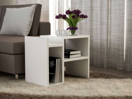 Príručný stolík PYTHON, biela