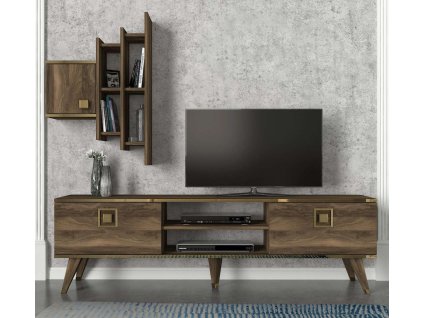 Obývacia stena GLASS, orech