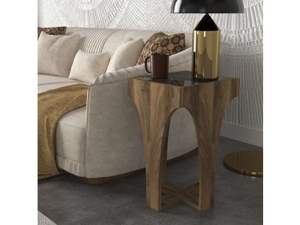 Príručný stolík TITUS, orech/antracit