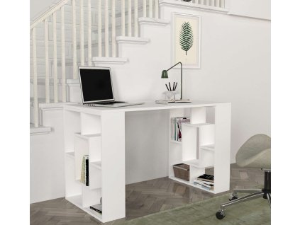Škandinávsky písací stôl BARCELONA, biela