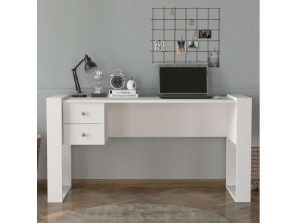 Škandinávsky písací stôl SULTAN, biela