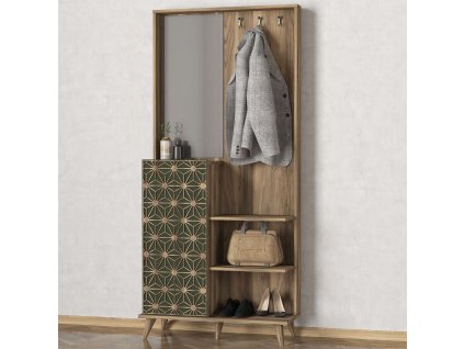 Vysoká predsieňová stena STRESS, orech/sardunia