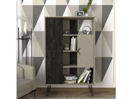 Policový regál RENTA, textil/rehab