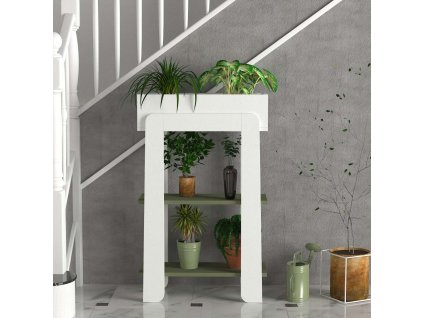 Stojan na kvety LONA, biela/sardunia