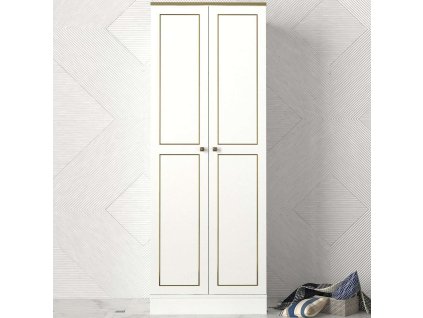Šatníková skriňa RAVEN 2D, biela