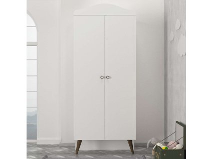 Šatníková skriňa ROLA 2D, biela