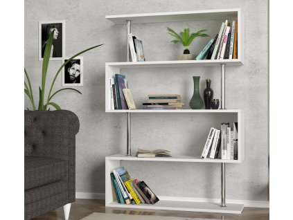 Regál PARADISE, biela matná