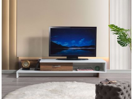 TV stolík WRAPS, biela/orech