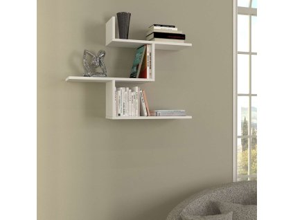 Závesná polica BIDEN, biela