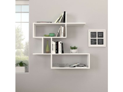 Závesná polica MONTERO, biela