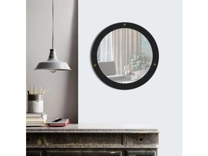 Nástenné zrkadlo LOUISE, čierna