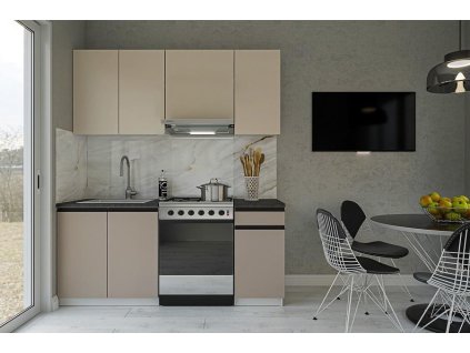 kuchyna alfa 180 satin clay