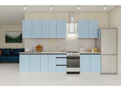 Moderná kuchynská linka 260 LIANA, surf blue