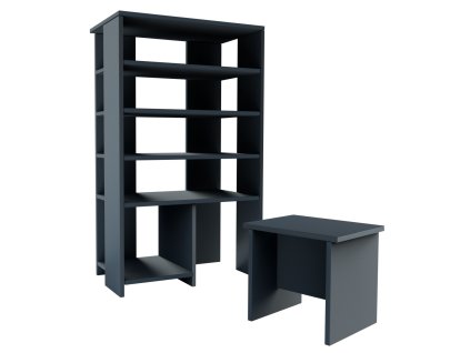 Policový regál na topánky BRANKO, antracit