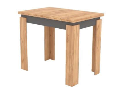 Rozkladací jedálenský stôl LILY, kraft zlatý-antracit