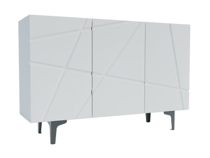 Široká komoda FANCY, biela