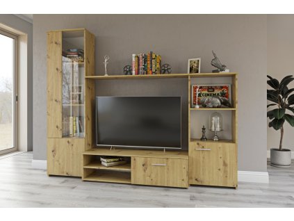 Obývacia stena HUGO, dub Artisan