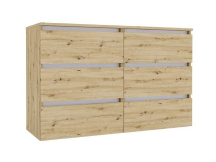 Šuplíková komoda 1200 LIFE, Oak Artisan / Nimfea albumu