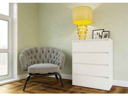 Zásuvková komoda SONIJA 4, biela