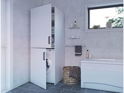 Skrinka na práčku ELIJA, biela