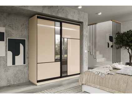 Šatníková skriňa 200 MARRY, satén