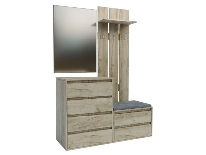 Predsieň AMARO, dub Craft sivý