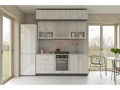 Atraktívna kuchynská linka 200 BROSH, ash surfside